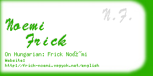 noemi frick business card